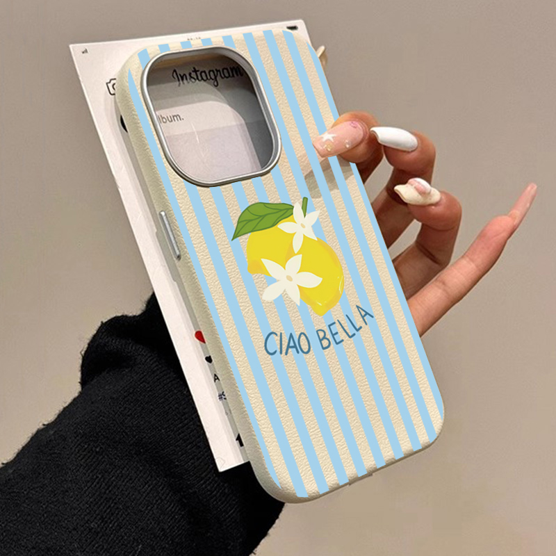 Xiaomi Phone Accessories - Lemon Striped Retro Design Suitable for