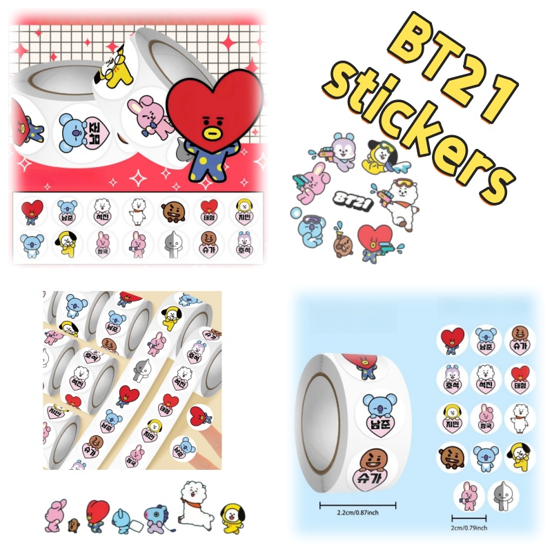 Phone Accessories Cute - BT21 anime peripheral 500 stickers cartoon