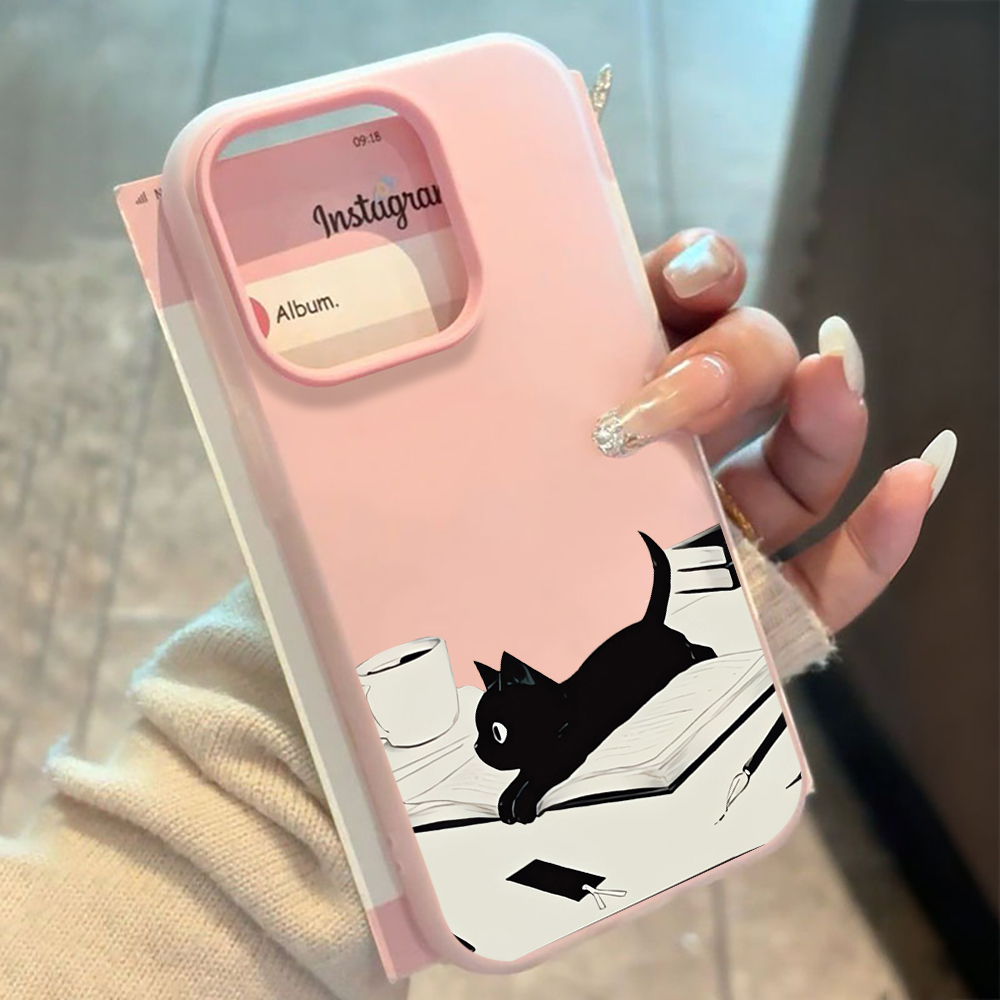 Xiaomi Phone Accessories - INS Cute Kitty Read Book Phone