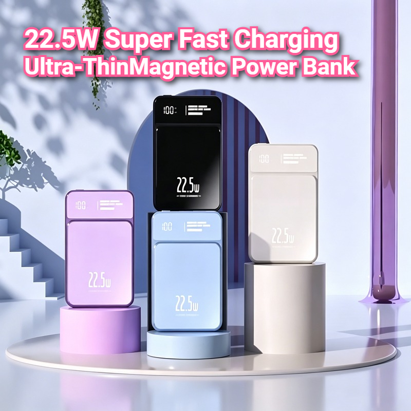 Power Bank Slim - 10000mAh Magnetic Power Bank 20W Wireless
