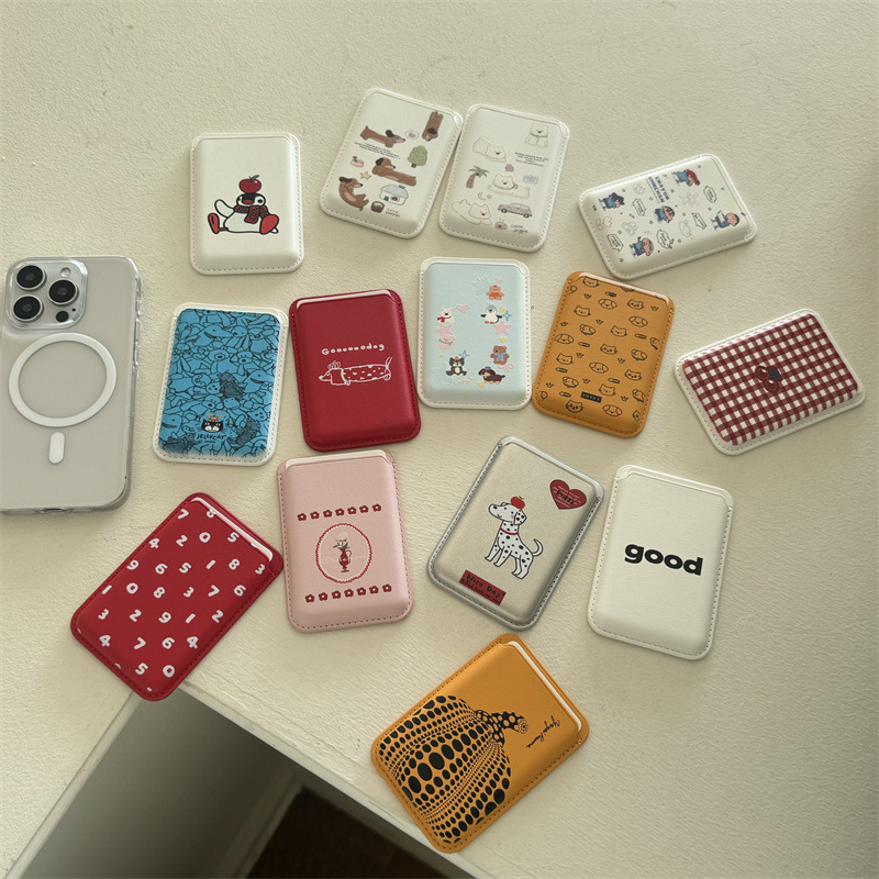 Cute Cartoon PU Leather Magnet - Phone Accessories Cute recensie en prijs