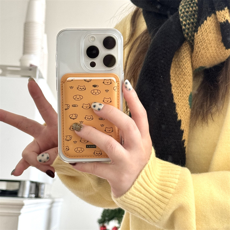 Cute Cartoon PU Leather Magnet - Phone Accessories Cute recensie en prijs