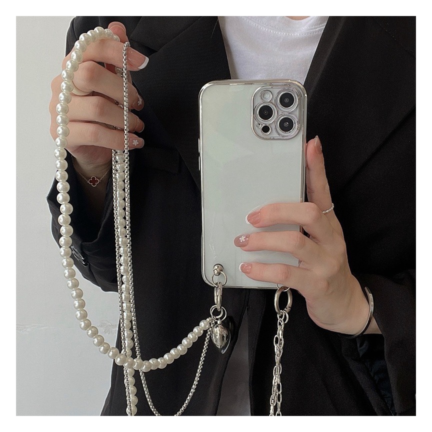 Long Pearl Phone Lanyard Handm - Phone Accessories Pictures recensie en prijs