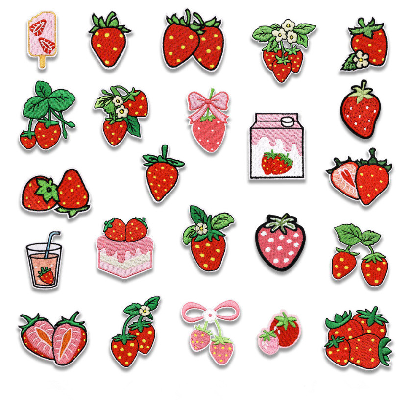 10 Pcs Fruit Strawberry Embroi - Phone Accessories Pictures recensie en prijs