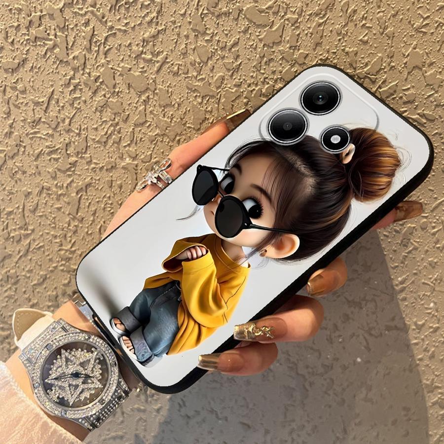Cartoon Girl Pattern Funda Pho - Xiaomi Phone Accessories recensie en prijs