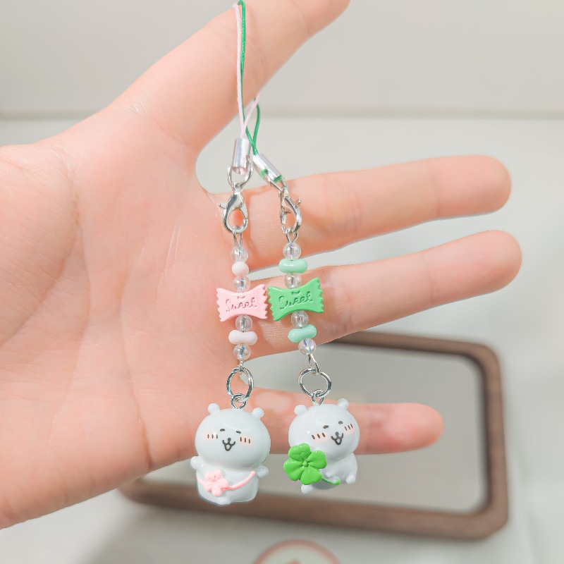 Cute Beaded Phone Strap Pink G - Phone Accessories Cute recensie en prijs