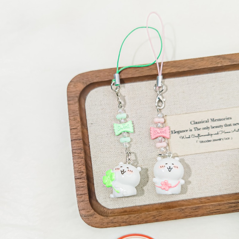 Cute Beaded Phone Strap Pink G - Phone Accessories Cute recensie en prijs