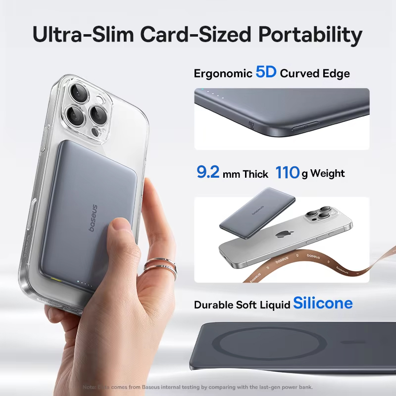Baseus 5000mAh Magnetic Power  - Power Bank Slim recensie en prijs