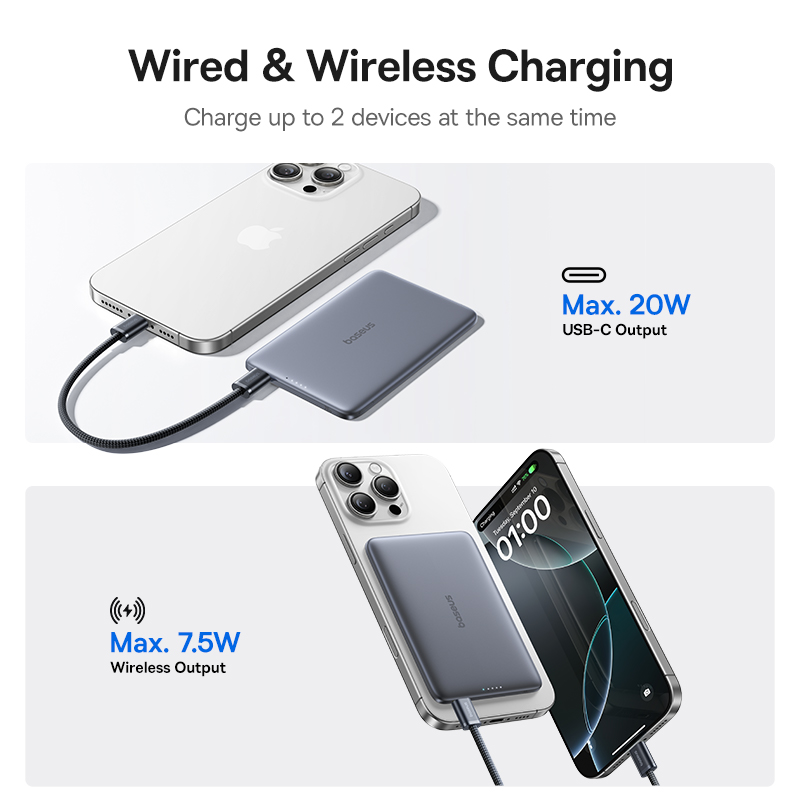 Baseus 5000mAh Magnetic Power  - Power Bank Slim recensie en prijs