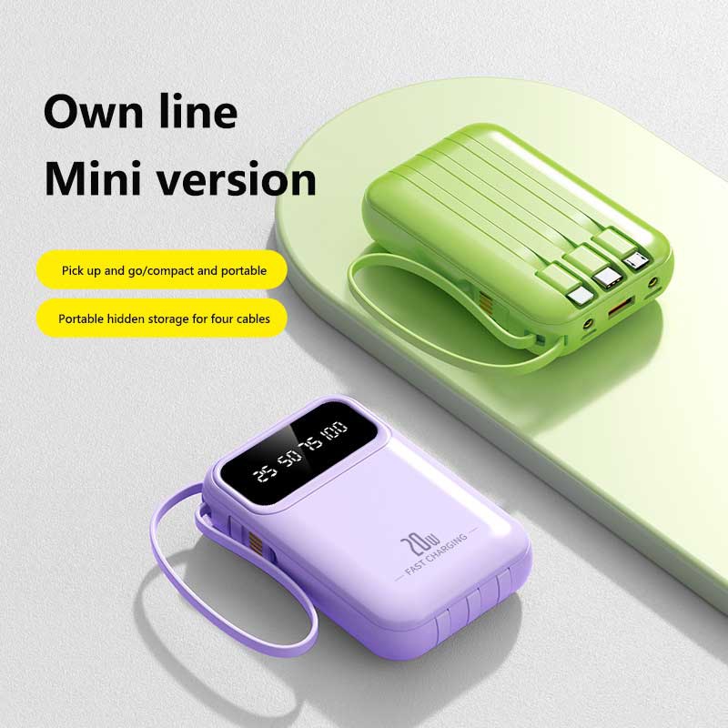 50000mAh 4 in1 Built-in Cable  - Power Bank Slim recensie en prijs