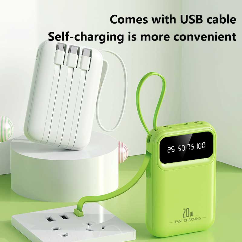 50000mAh 4 in1 Built-in Cable  - Power Bank Slim recensie en prijs